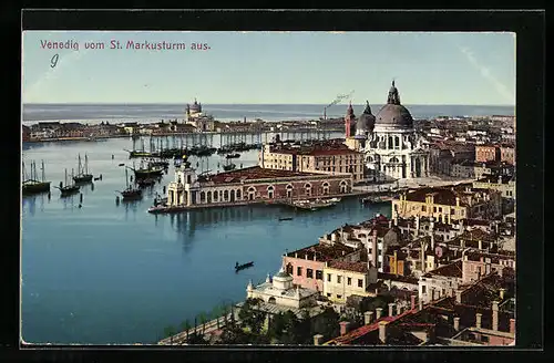 AK Venedig, Vom St. Markusturm aus gesehen