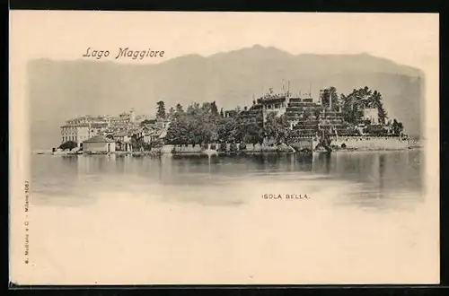 AK Isola Bella /Lago Maggiore, Ortsansicht mit See