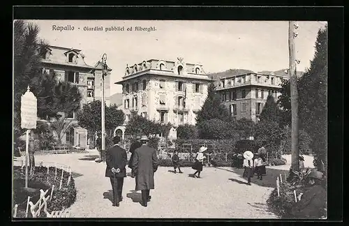 AK Rapallo, Giardini pubblici ed Alberghi