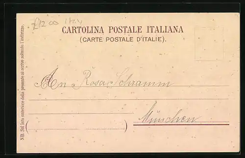 Lithographie Pompei, Anfiteatro, Tempio di Giove