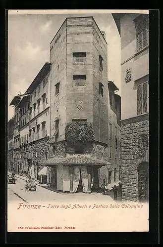 AK Firenze, Torre degli Alberti e Portico delle Colonnine