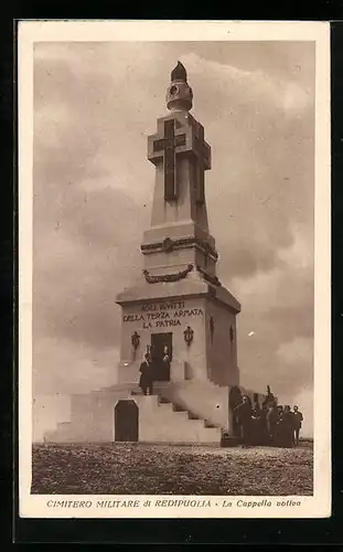 AK Redipuglia, Cimitero Militare, La Cappella votiva