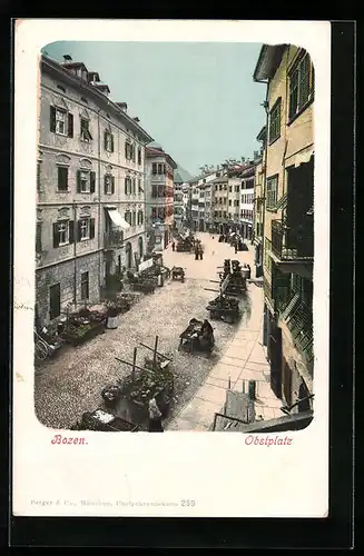 AK Bozen, Blick auf den Obstplatz