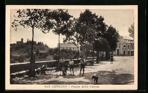 AK San Cipriano, Piazza della Chiesa