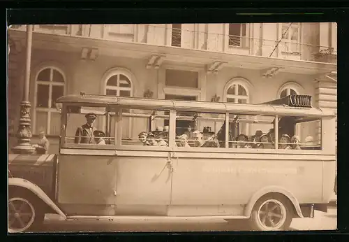 AK München, Autobus der Münchner-Fremdenrundfahrten