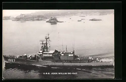 AK USS John Willis DE-1027, Kriegsschiff