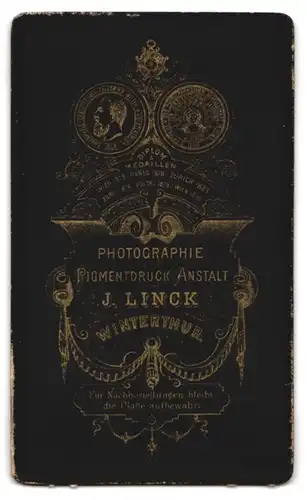 Fotografie J. Linck, Winterthur, Junge Dame in modischer Kleidung