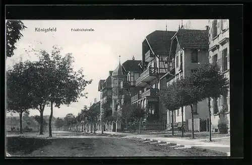 AK Königsfeld, Häuserfront in der Friedrichstrasse