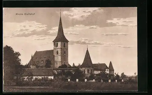 AK Kraftshof, Partie an der Kirche