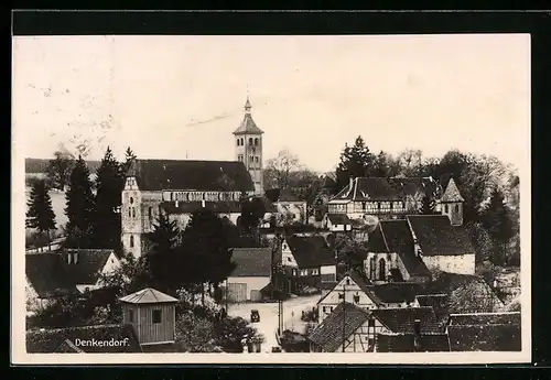 AK Denkendorf, Teilansicht mit Kirche