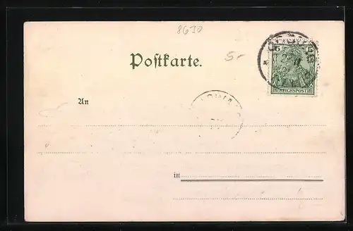 Lithographie Coburg, Blick auf Veste Coburg