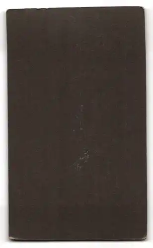 Fotografie M. Frölich, Flensburg, junges Mädchen im weissen Kleid mit geflochtenem Zopf