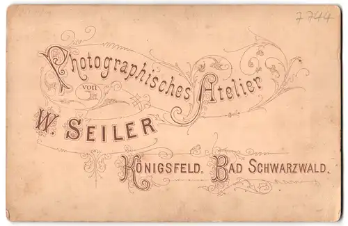 Fotografie W. Seiler, Königsfeld i. Schw., Ansicht Königsfeld i. Schw., Strassenpartie im Ort mit Wohnhäusern