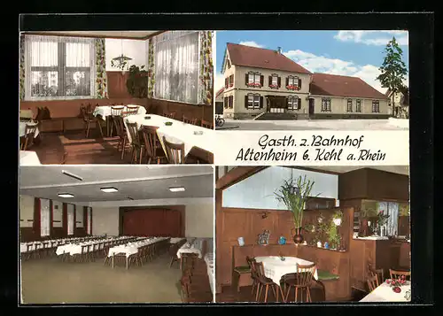 AK Altenheim b. Kehl, Gasthof zum Bahnhof