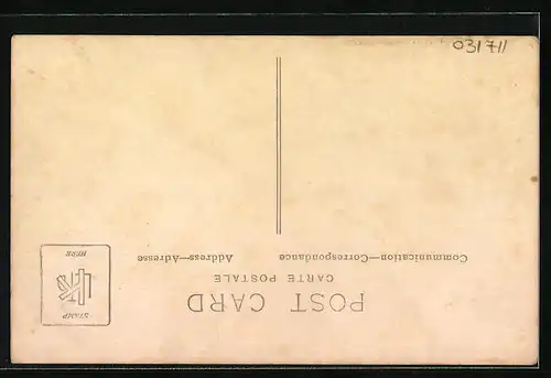 AK Gutbetuchtes Paar am Auto