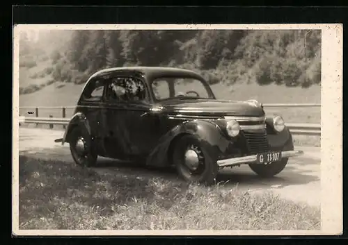 Foto-AK Automobil mit KFZ-Kennzeichen G 11.107