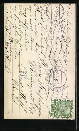 AK Kleine Schornsteinfeger mit Leiter