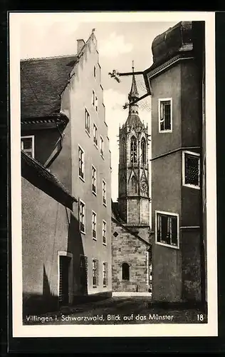 AK Villingen i. Schwarzwald, Blick auf das Münster