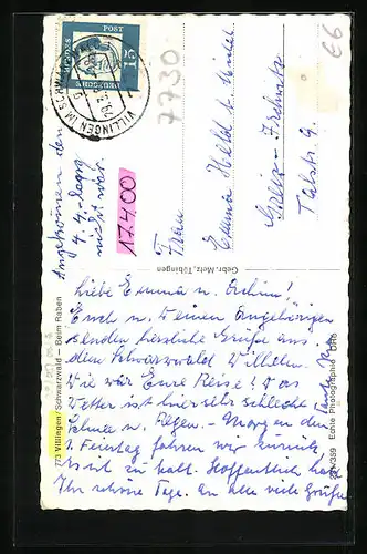 AK Villingen i. Schwarzwald, Beim Raben