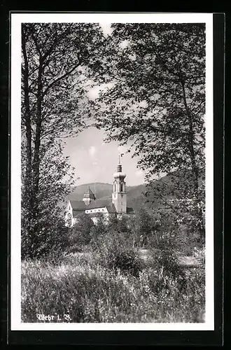AK Wehr i. B., Ortsansicht mit Kirche