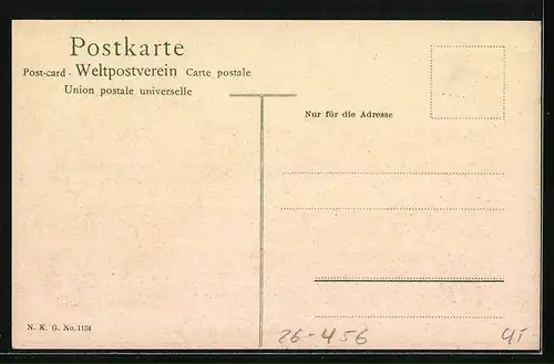 Künstler-AK Worpsweder Künstlerkolonie: Worpswede, Gebäude und Felder bei Sonnenuntergang