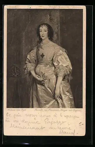 AK Henriette von Frankreich, Königin von England