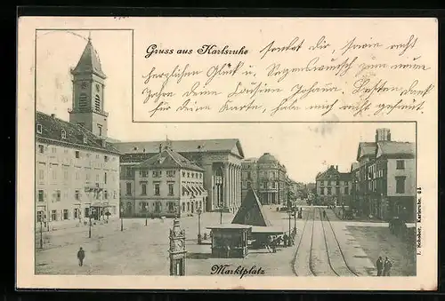 AK Karlsruhe, Marktplatz