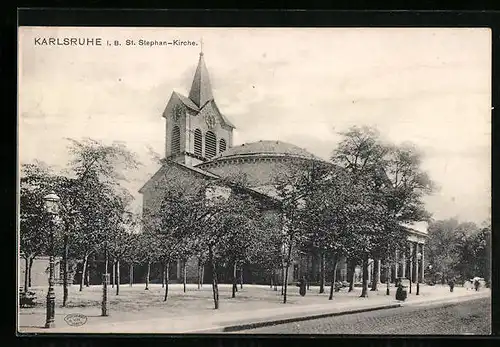 AK Karlsruhe i. B., St. Stephan-Kirche