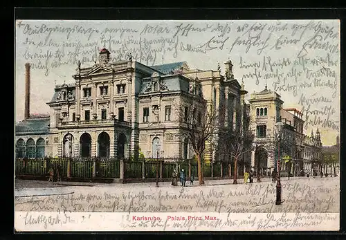 AK Karlsruhe, Palais Prinz Max