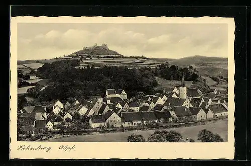 AK Hohenburg /Obpf., Teilansicht mit Kirche