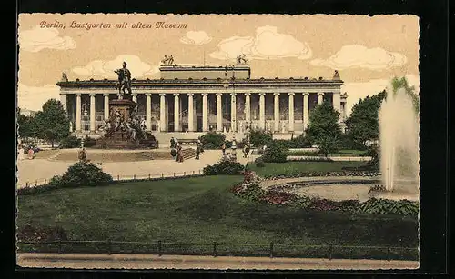 AK Berlin, Lustgarten mit altem Museum