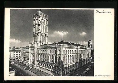 AK Berlin, Blick auf das Rathaus, Königstrasse