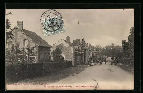 AK St-Hilaire-s-Rille, Vue du Haut du Bourg