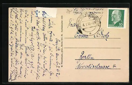 AK Berlin-Neukölln, Holländisches Cafe und Konditorei, Berliner Strasse 14, Innenansicht