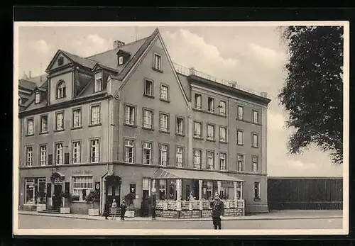 AK Coblenz-Ehrenbreitstein, Hotel zum Kurfürsten am Rhein