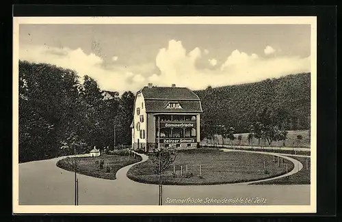 AK Zeitz, Hotel Zur Zeitzer Schweiz Schneidemühle