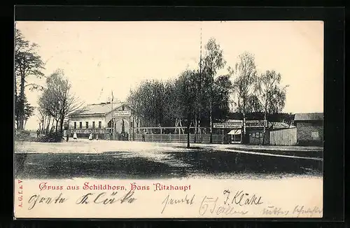 AK Berlin-Grunewald, Schildhorn, Gasthaus von Hans Ritzhaupt