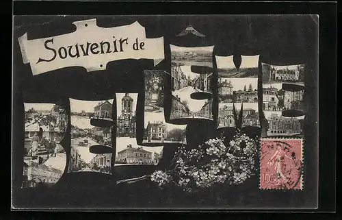 AK Bellême, Ortspartien mit Häusern