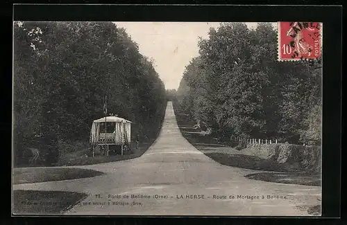 AK Bellême, Foret, La Herse, Route de Mortagne a village