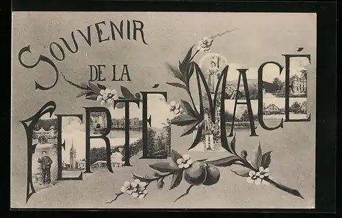 AK Ferté-Macé, Ortspartien mit Häusern