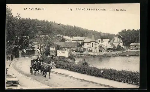 AK Bagnoles-de-l`Orne, Rue des Bains