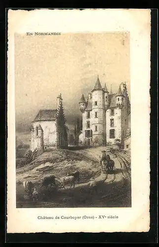 Künstler-AK Courboyer, Chateau de Courboyer
