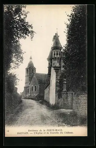 AK Bauvain, L`Eglise et la Tourelle du Chateau