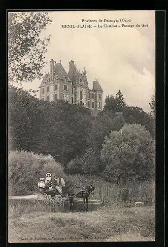 AK Menil-Glaise, Le Chateau, Passage du Gué