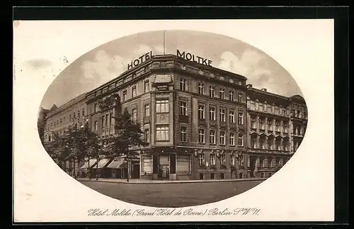 AK Berlin, Hotel Moltke in der Königgrätzerstrasse 103