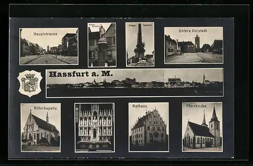 AK Hassfurt a. M., Hauptstrasse, Pfarrkirche, Ritterkapelle