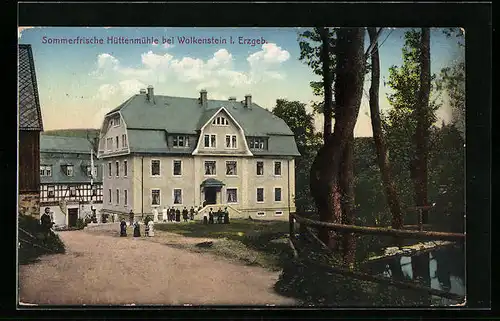 AK Wolkenstein /Erzgeb., Hotel Hüttenmühle