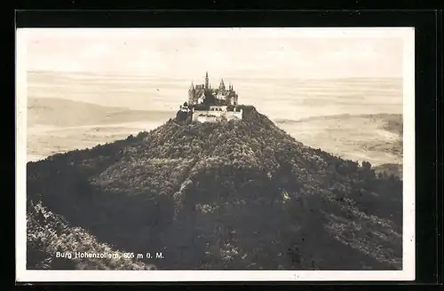 AK Bisingen, Burg Hohenzollern mit Umgebung