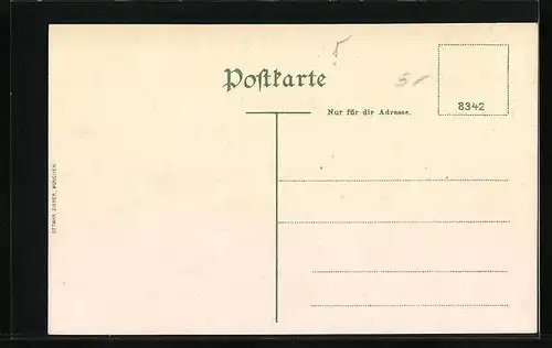 AK Coburg, Schloss Callenberg aus der Vogelschau