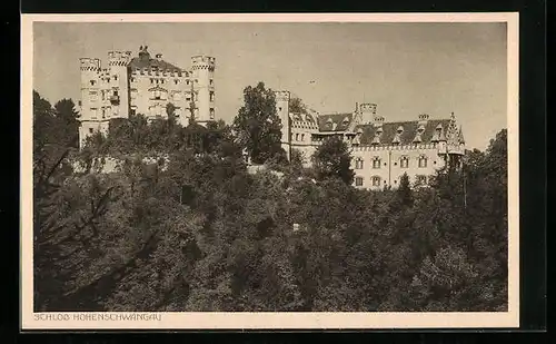 AK Hohenschwangau, Schloss Hohenschwangau, Panorama